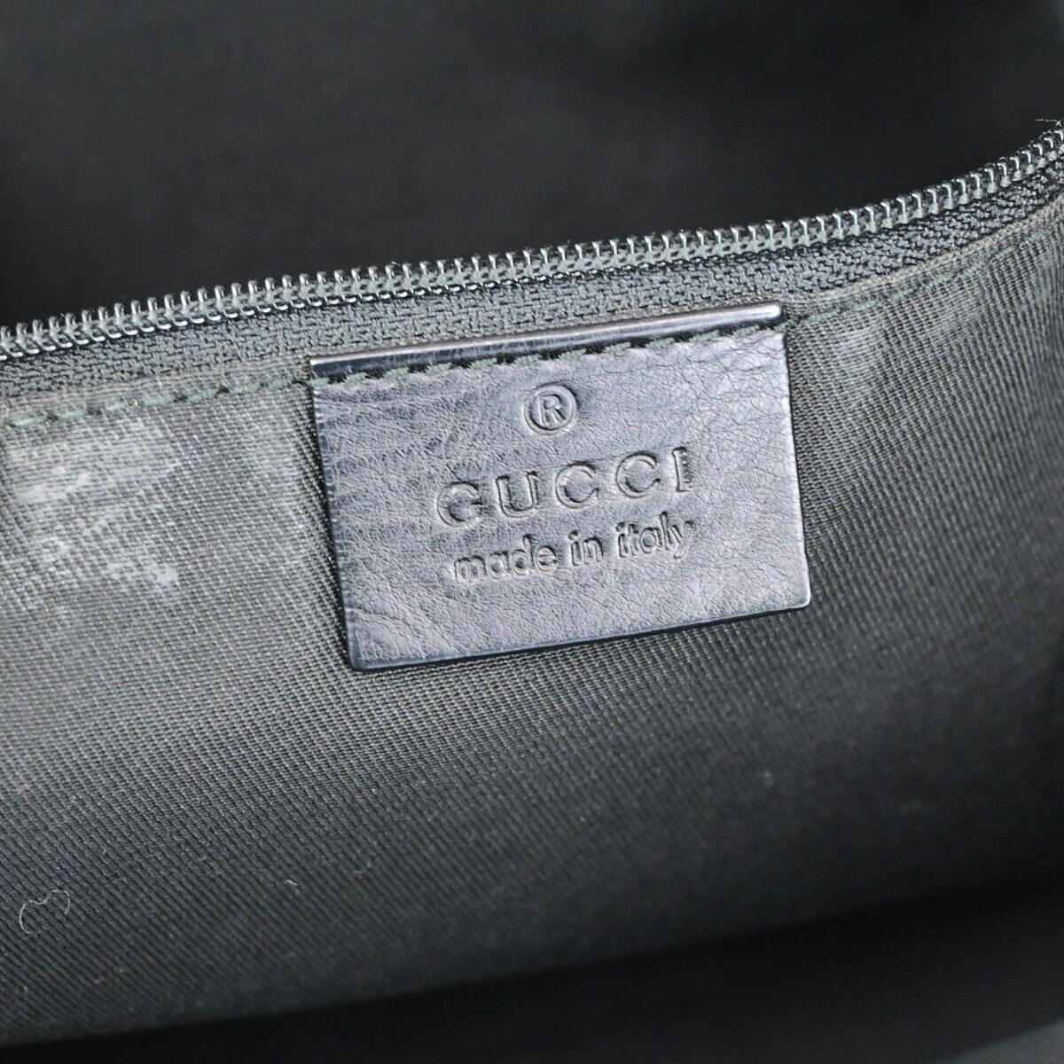 GUCCI GG Sukey Shoulder Hand Bag Guccissima Leather Black SHW 30SJ470