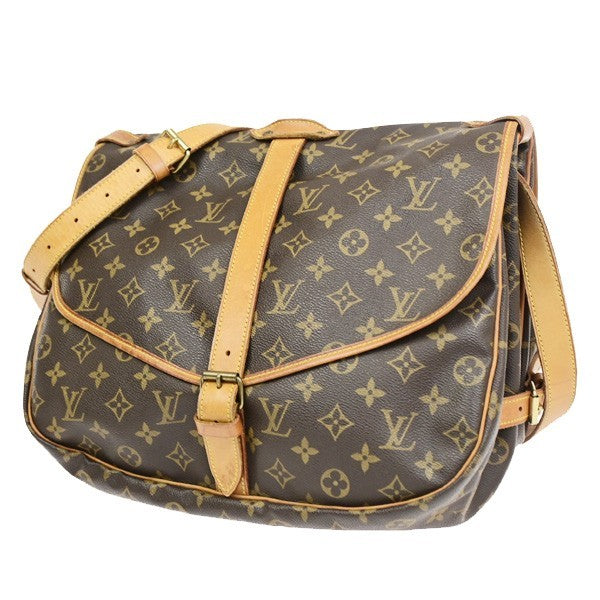 LOUIS VUITTON Saumur 35 Shoulder Bag Monogram Leather BN France M42254 77CB043