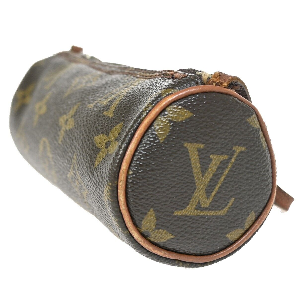 LOUIS VUITTON Logo Papillon Pouch Hand Bag Monogram Leather BN M51380 60FA542