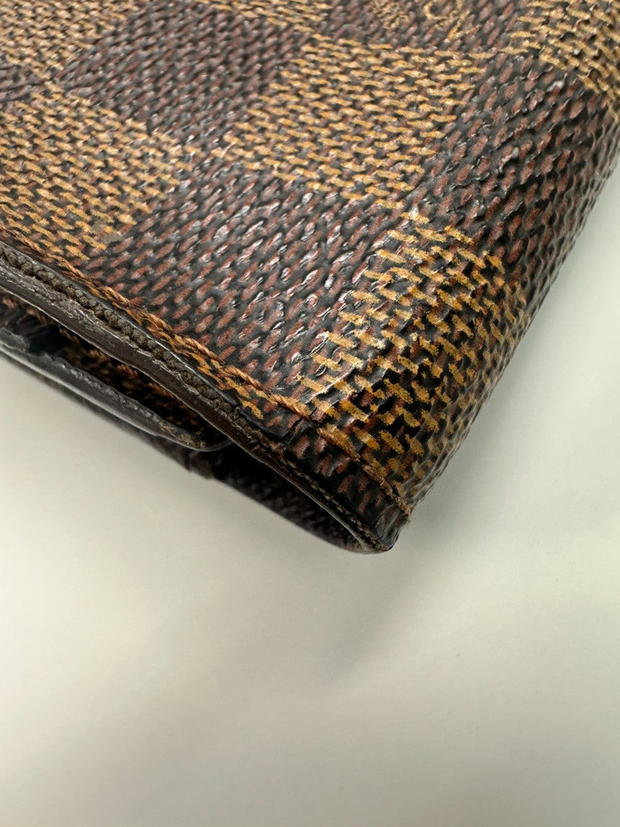 LOUIS VUITTON Porte Monnaie Credit Long Bifold Wallet Damier BN N61725 04KD006