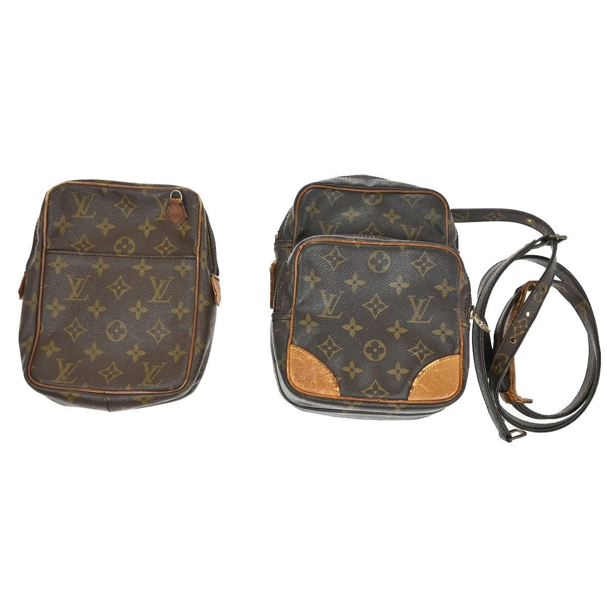 LOUIS VUITTON 2 Set Amazon Danube Shoulder Bag Monogram Leather BN 60KP199