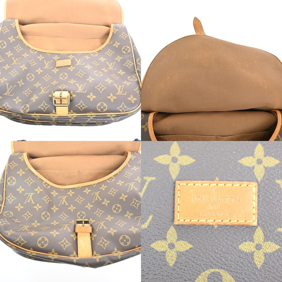 LOUIS VUITTON Saumur 35 Shoulder Bag Monogram Leather BN France M42254 84MA279