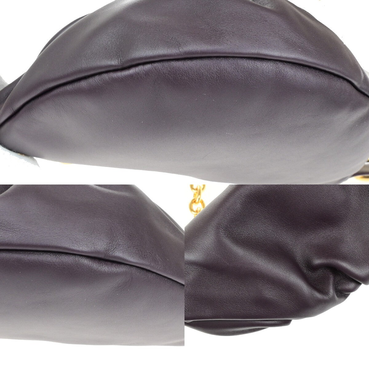 BOTTEGA VENETA Logo The Chain Pouch Body Shoulder Bag Leather BX GHW 609RK530