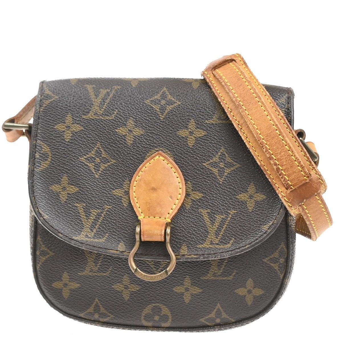 LOUIS VUITTON Mini Saint Cloud Shoulder Bag Monogram Leather BN M51244 32MA505