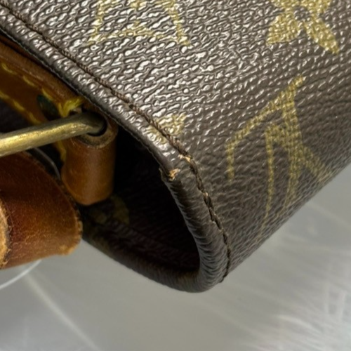 LOUIS VUITTON Cartouchiere GM Shoulder Bag Monogram Leather Brown M51252 32KC541