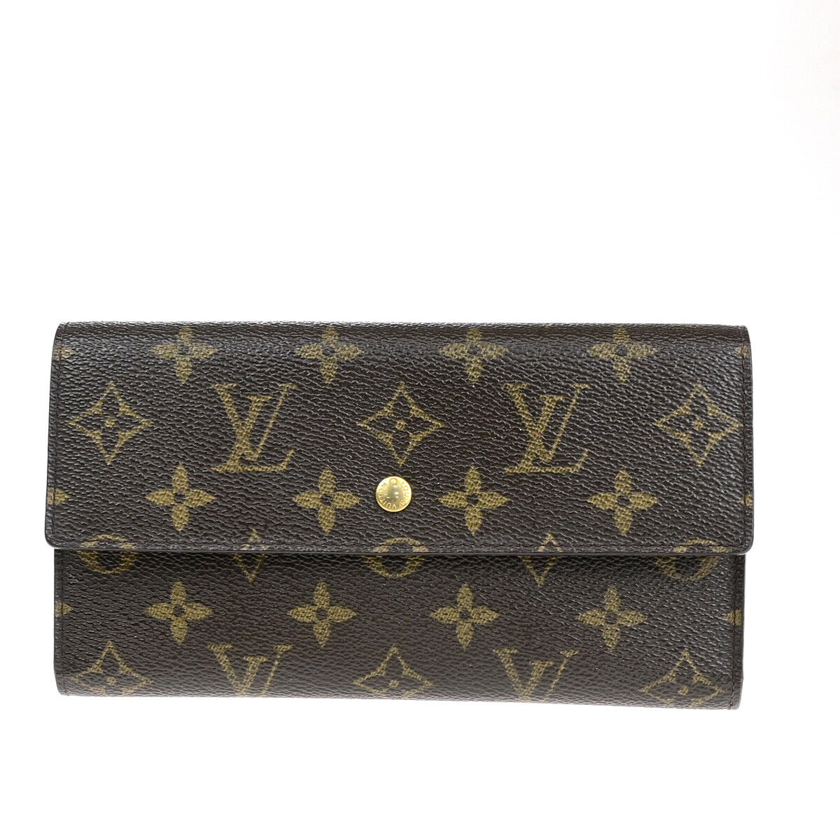 LOUIS VUITTON International Long Trifold Wallet Monogram Leather M61215 36YE962