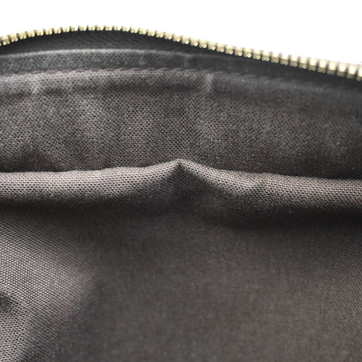 LOUIS VUITTON Naviglio Shoulder Bag Damier Ebene Leather Brown N45255 35KB609