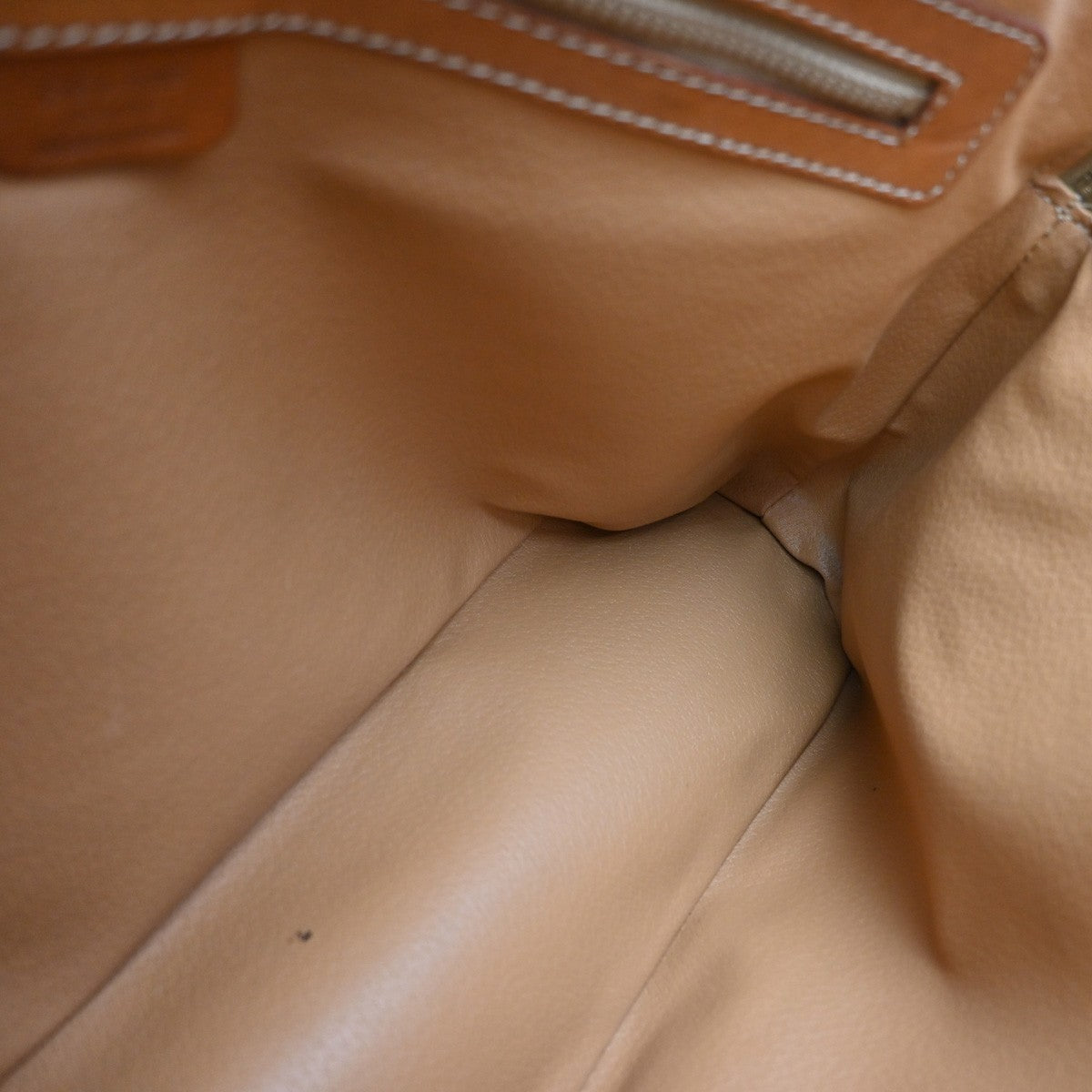 CELINE Logo Macadam 2Way Shoulder Hand Bag PVC Leather Brown GHW Italy 31KP442
