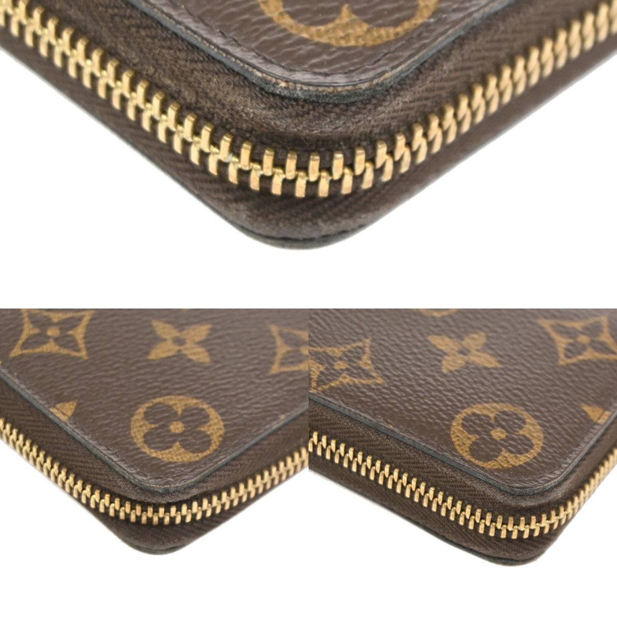 LOUIS VUITTON Clemence Zippy Long Wallet Monogram Leather Brown M61298 80DA242