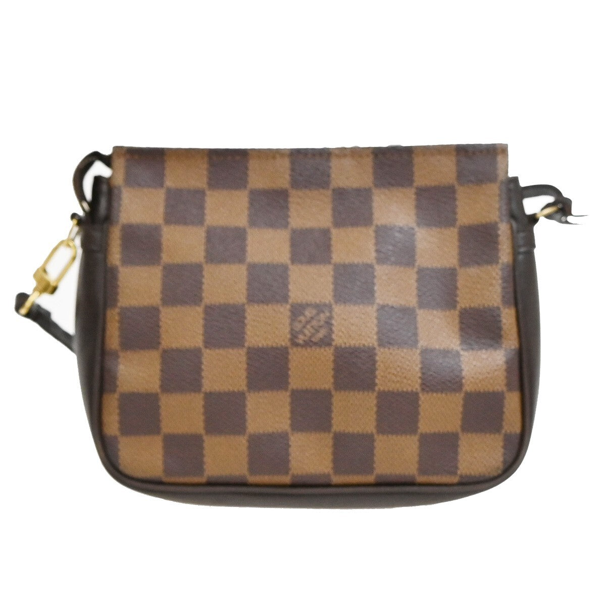 LOUIS VUITTON  Trousse Makeup Hand Bag Damier Ebene Leather Brown N51982 61FB538