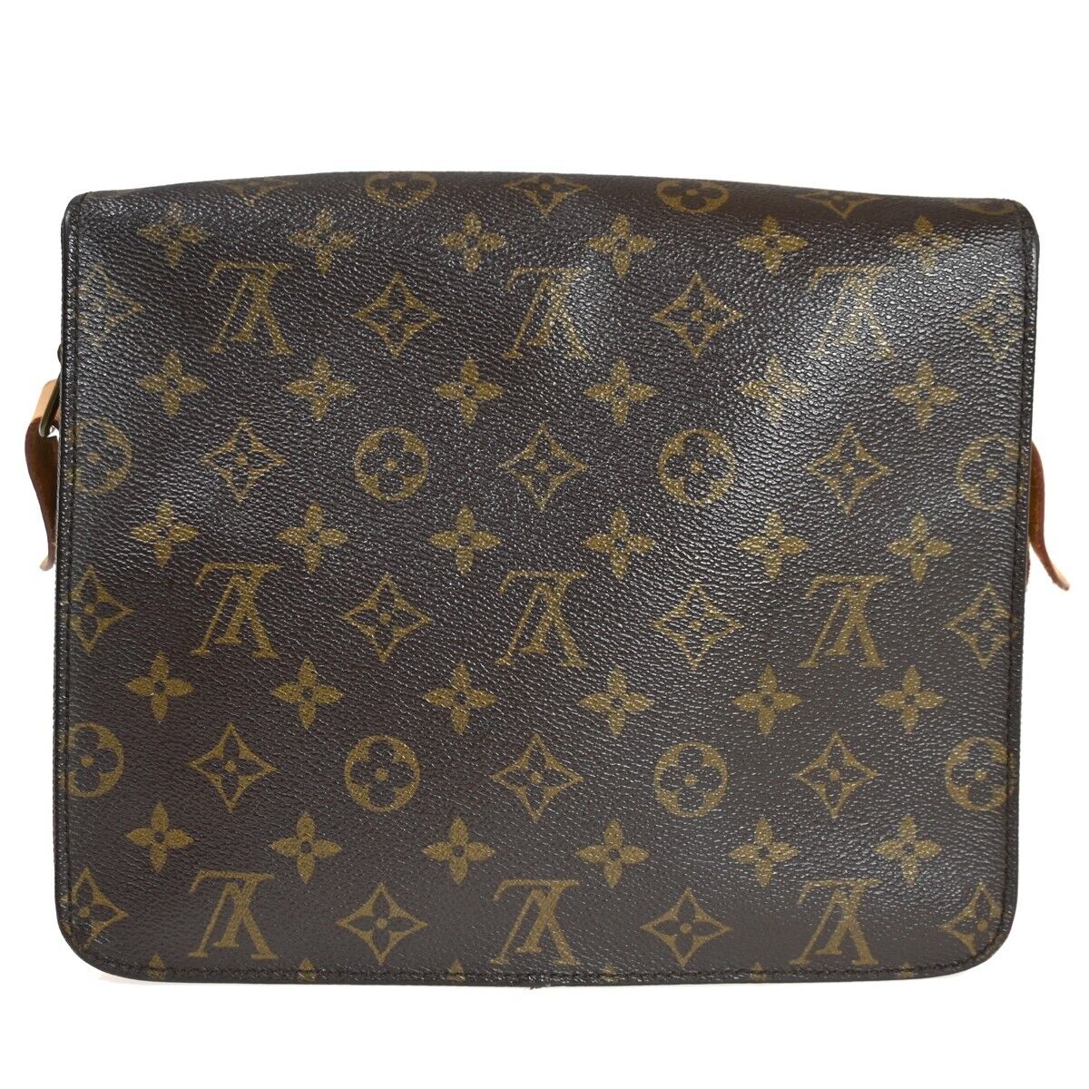 LOUIS VUITTON Cartouchiere GM Shoulder Bag Monogram Leather Brown M51252 32EA133