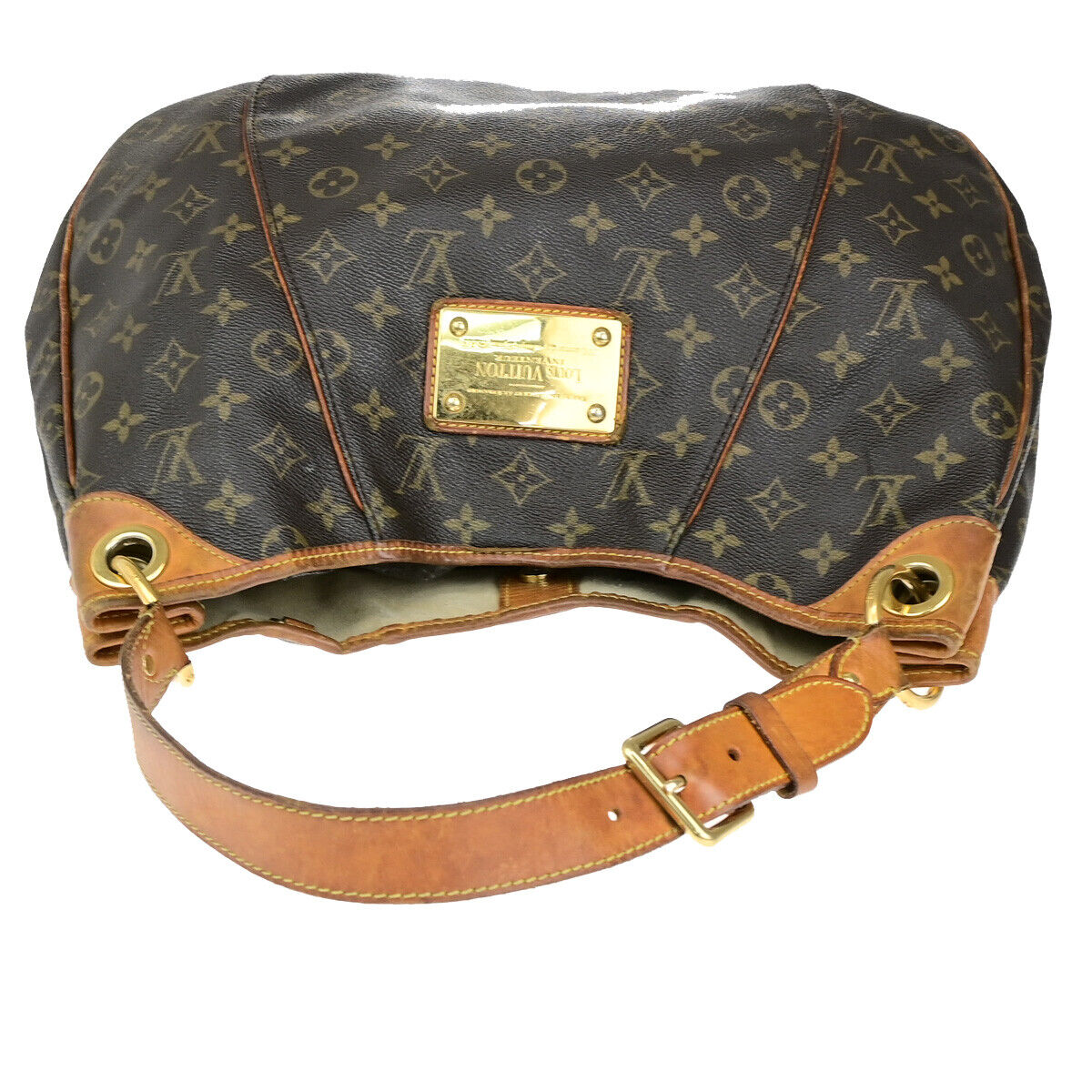 LOUIS VUITTON Galliera PM Shoulder Bag Monogram Leather Brown GD M56382 78YG580