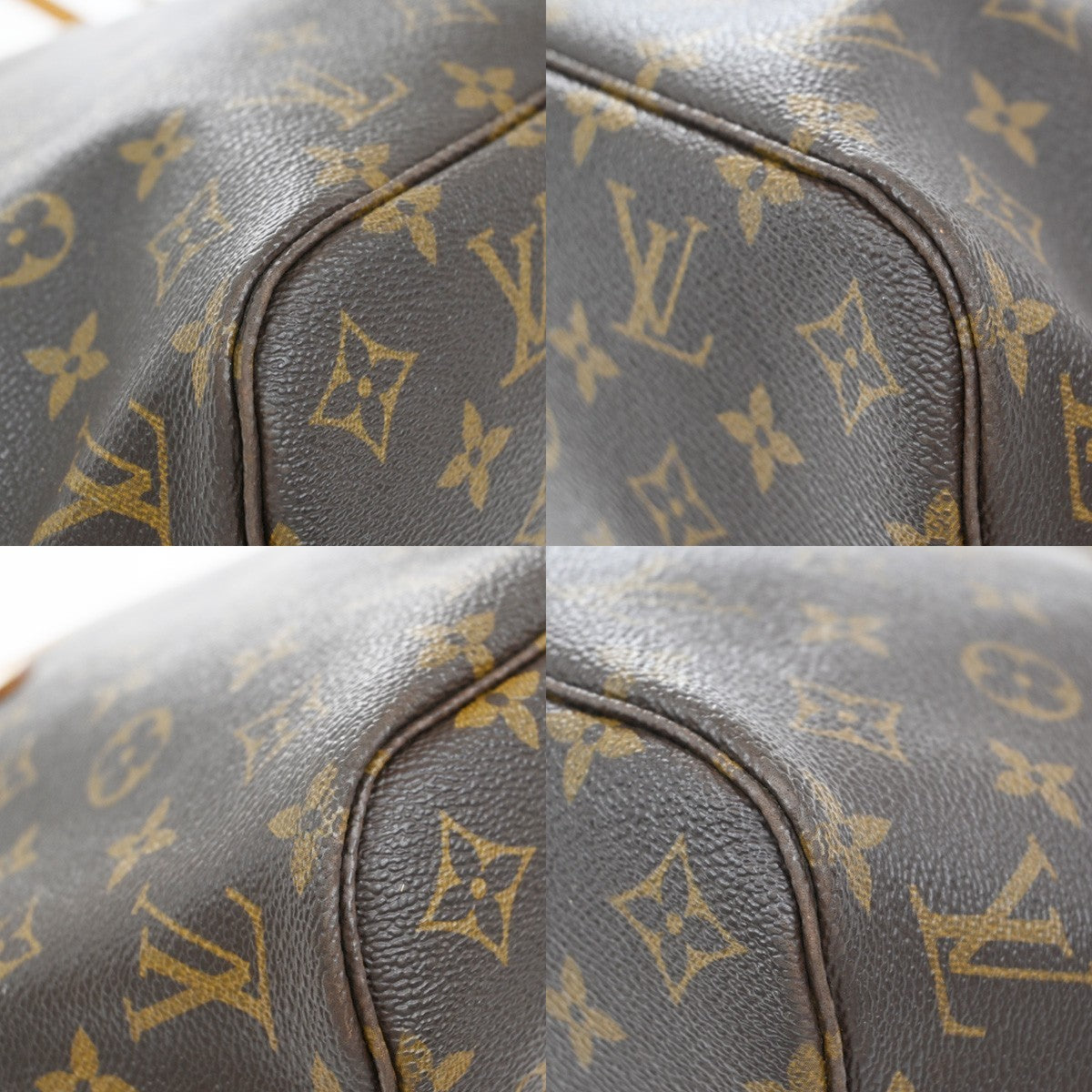 LOUIS VUITTON Neverfull PM Shoulder Tote Bag Monogram Leather BN M40155 97KB302