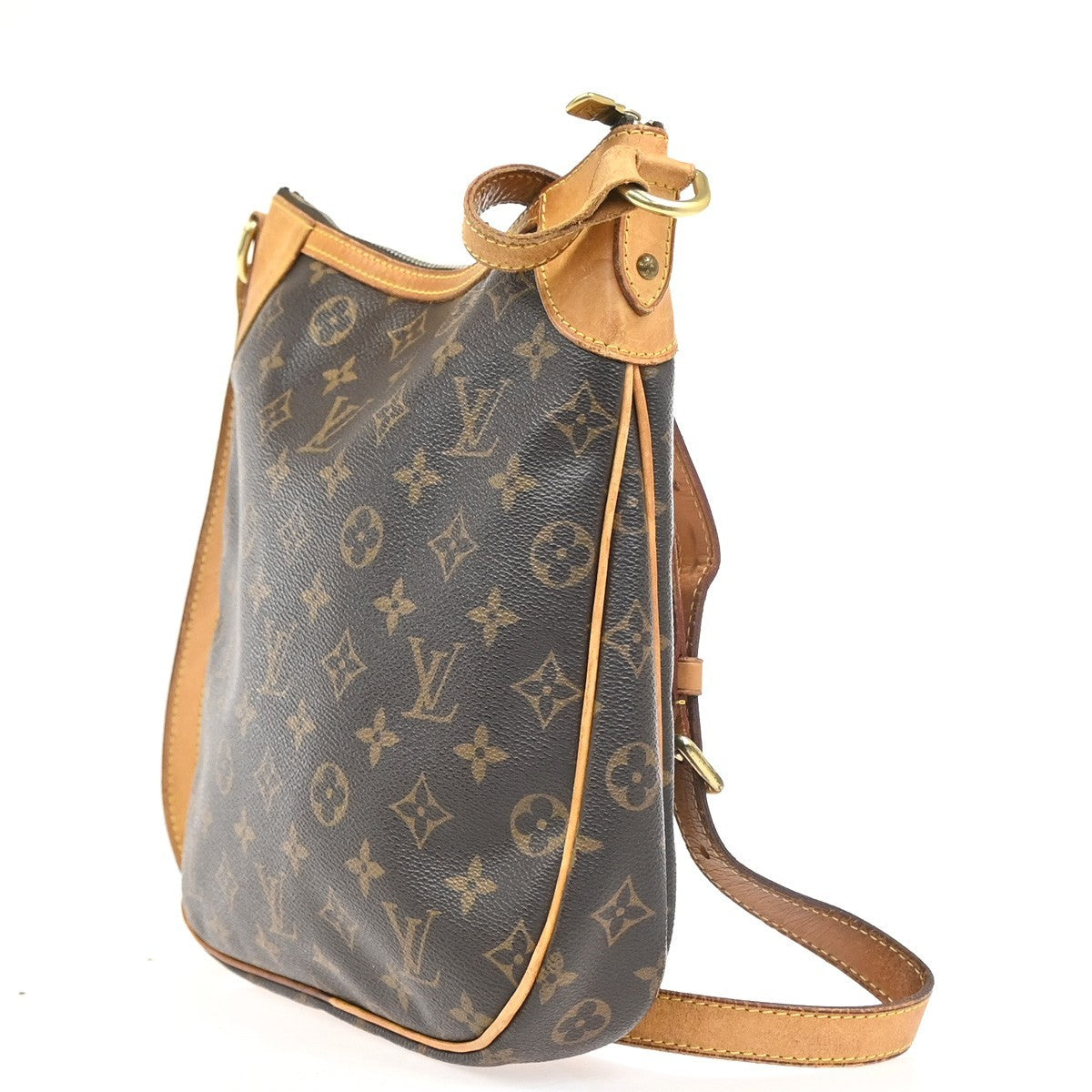 LOUIS VUITTON Odeon PM Shoulder Bag Monogram Leather Brown Spain M56390 73KC908