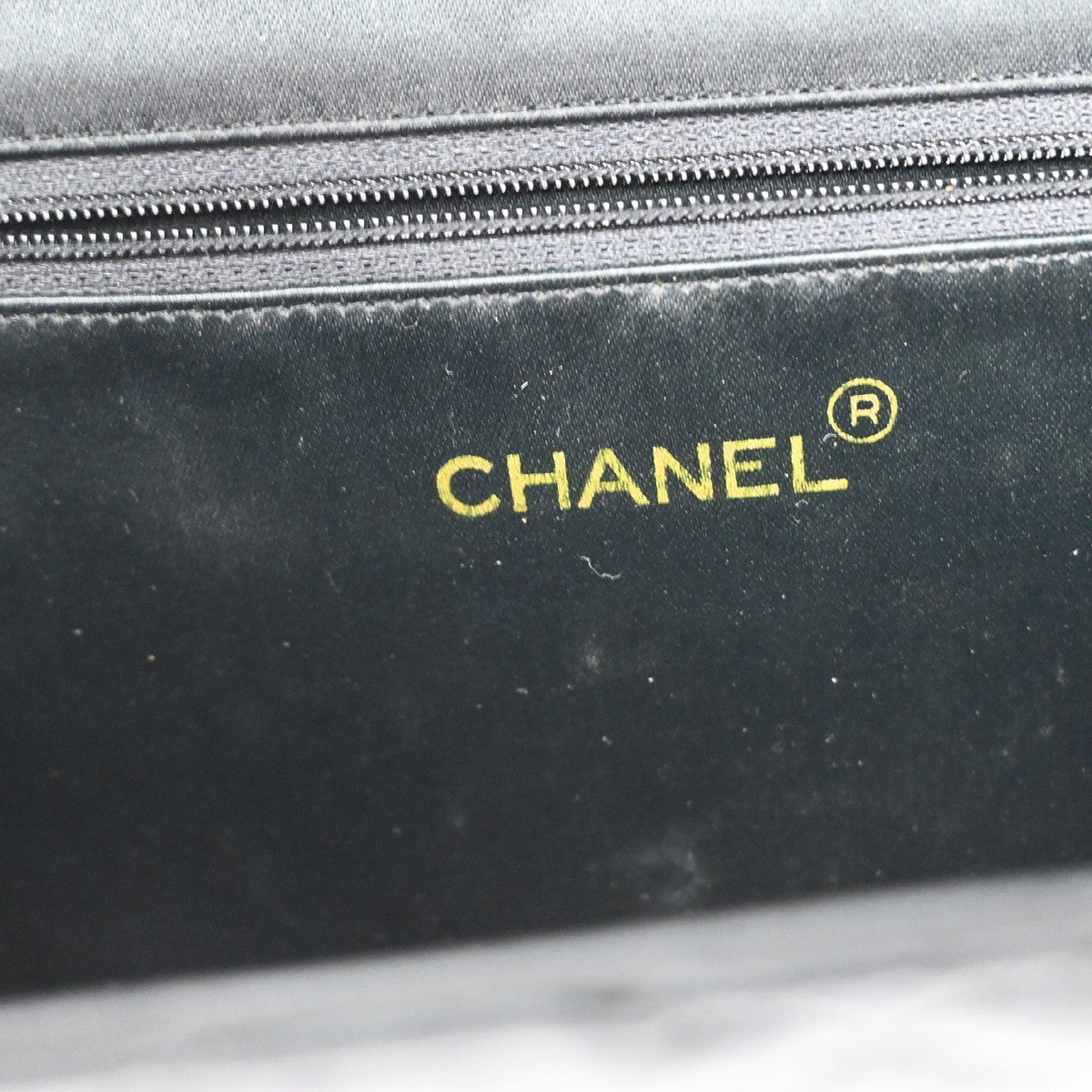 CHANEL CC Logo Mini Matelasse Chain Shoulder Bag Satin BK GHW Vintage 307RQ020
