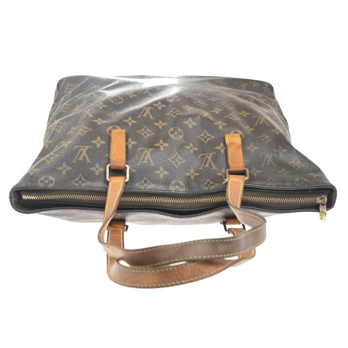 LOUIS VUITTON Cabas Mezzo Shoulder Bag Monogram Leather Brown M51151 62MA421