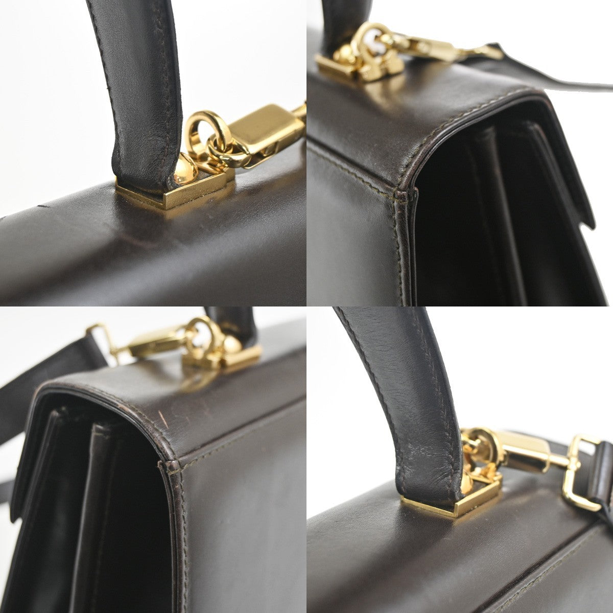 SALVATORE FERRAGAMO Gancini 2Way Shoulder Hand Bag Leather BN Italy GHW 83RL933
