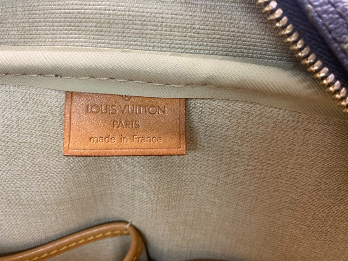 LOUIS VUITTON LV Logo Deauville Hand Bag Monogram Leather Brown M47270 76KC315