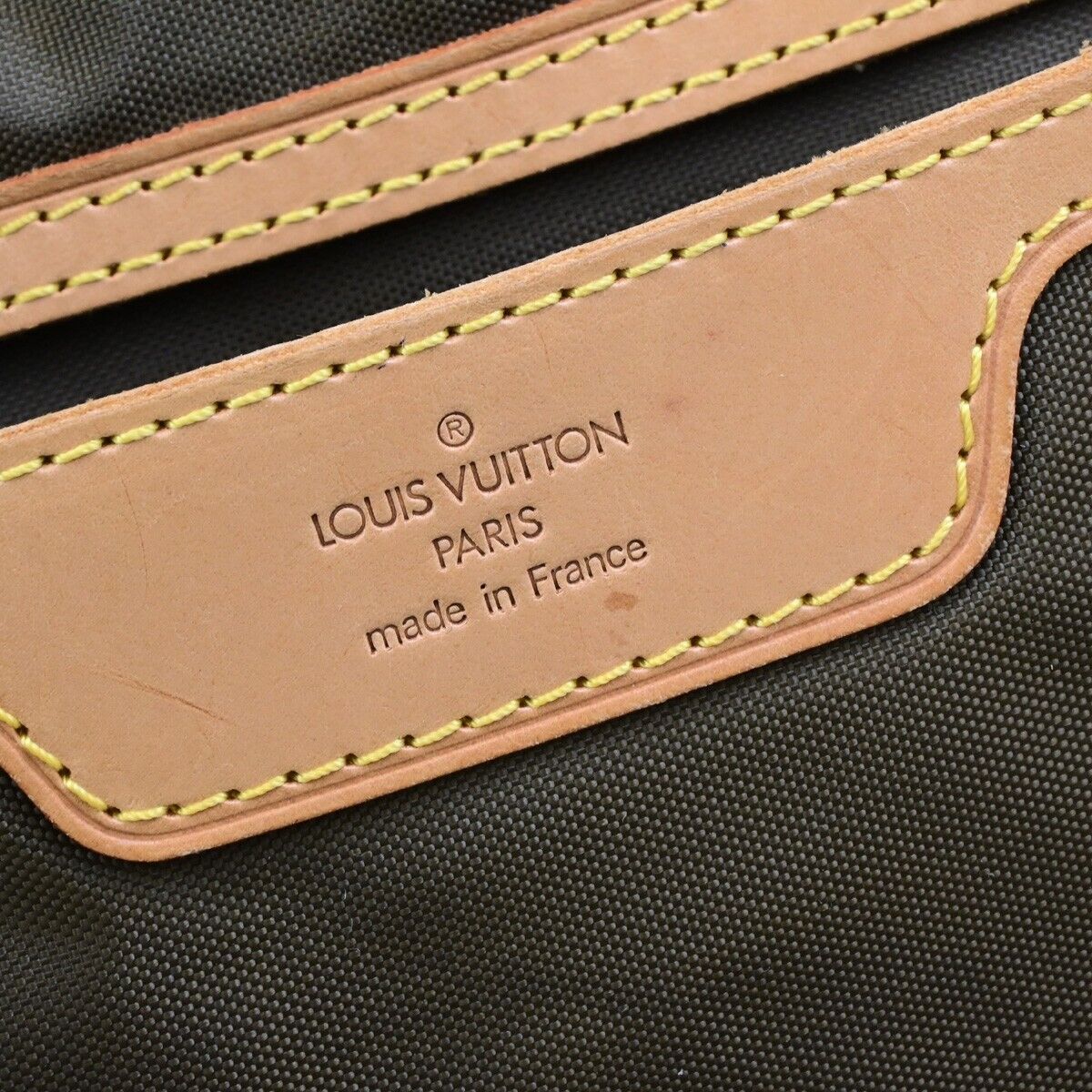 LOUIS VUITTON LV Logo Evasion Hand Bag Monogram Leather Brown M41443 34ED170