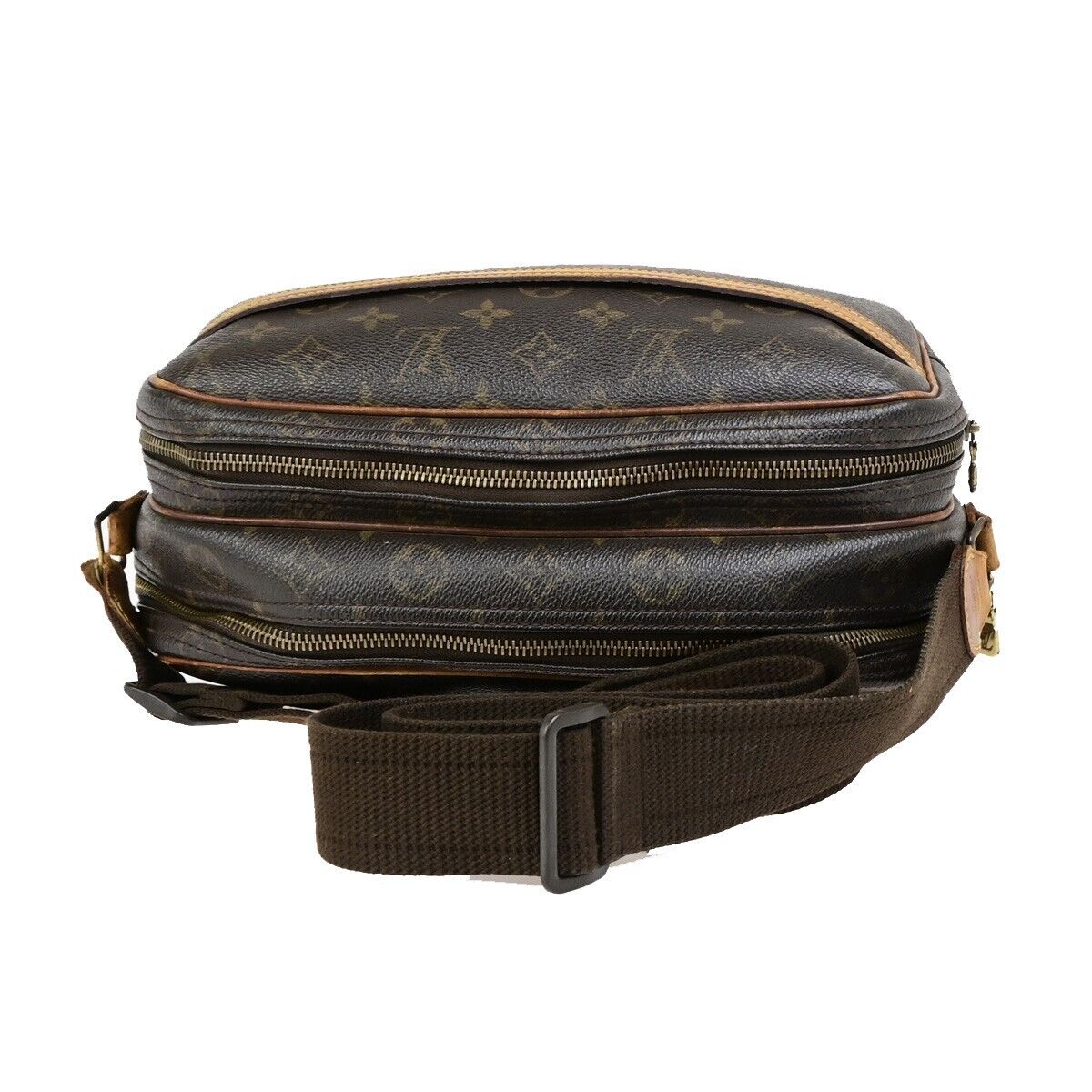 LOUIS VUITTON Reporter PM Crossbody Shoulder Bag Monogram Leather M45254 69ED047