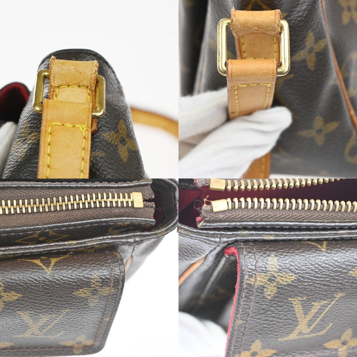 LOUIS VUITTON Viva Cite PM Shoulder Bag Monogram Leather Brown M51165 18KC701