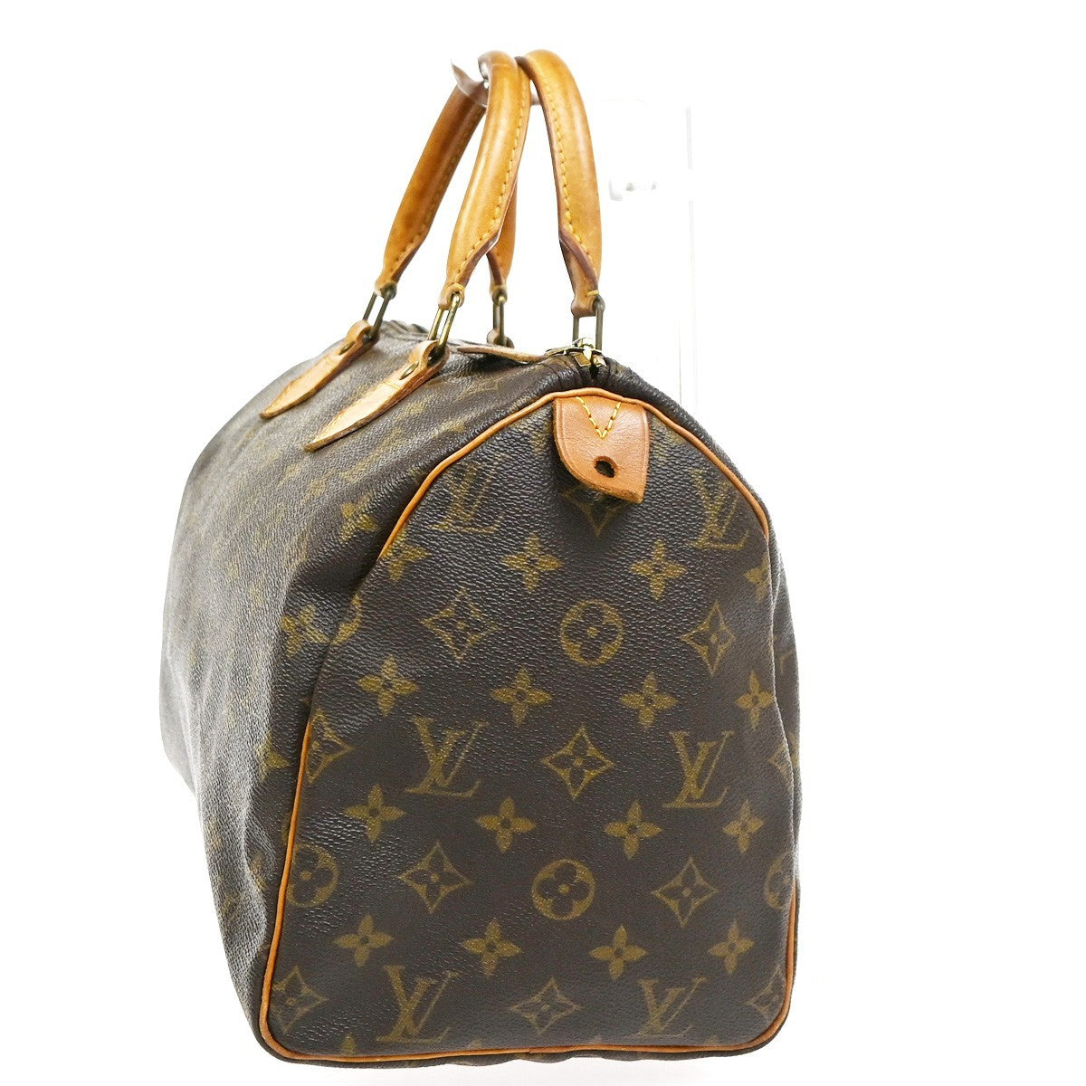 LOUIS VUITTON Speedy 30 Travel Hand Bag Monogram Leather Brown M41526 14SA001