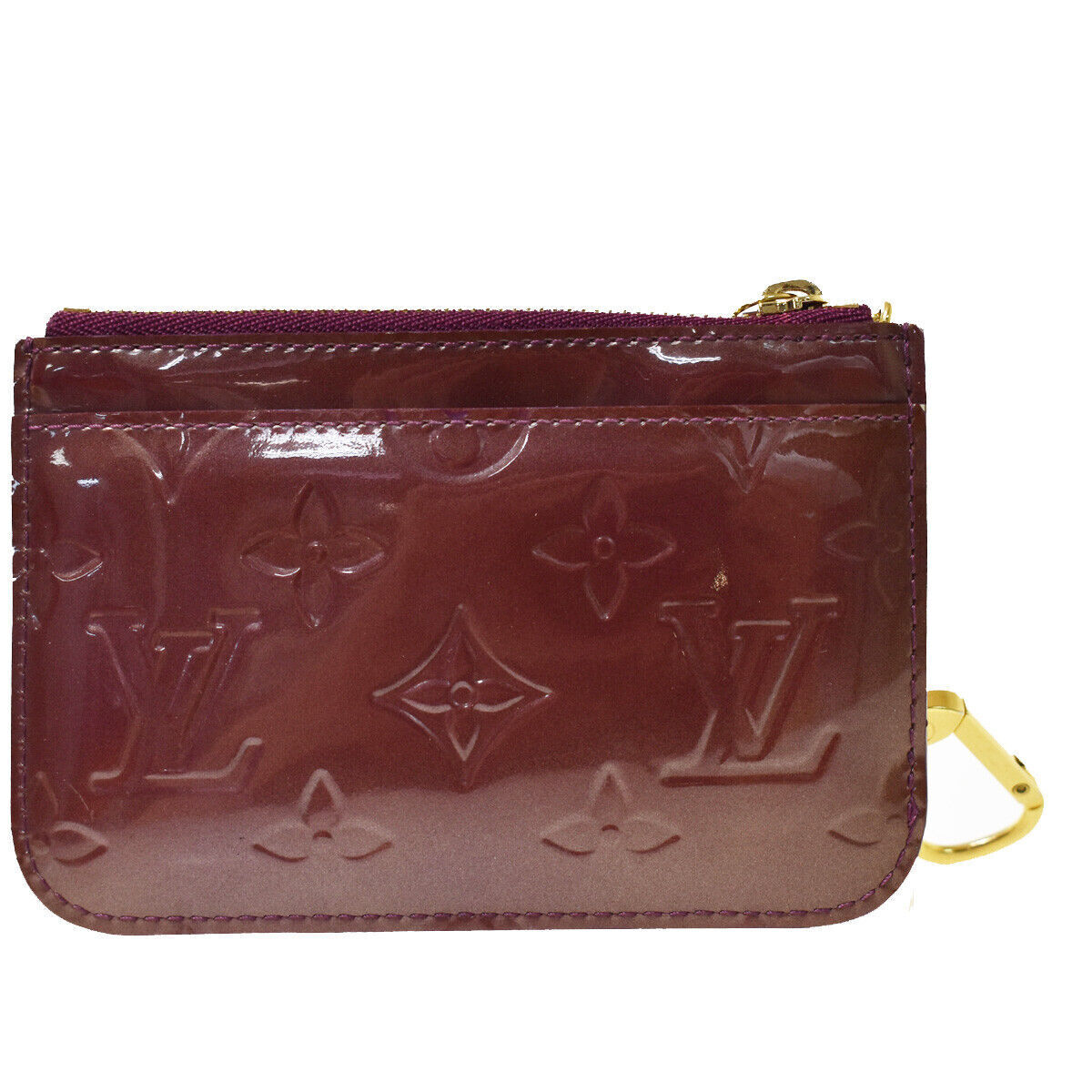 LOUIS VUITTON Pochette Cles Coin Wallet Monogram Vernis Violette M93560 69YC262