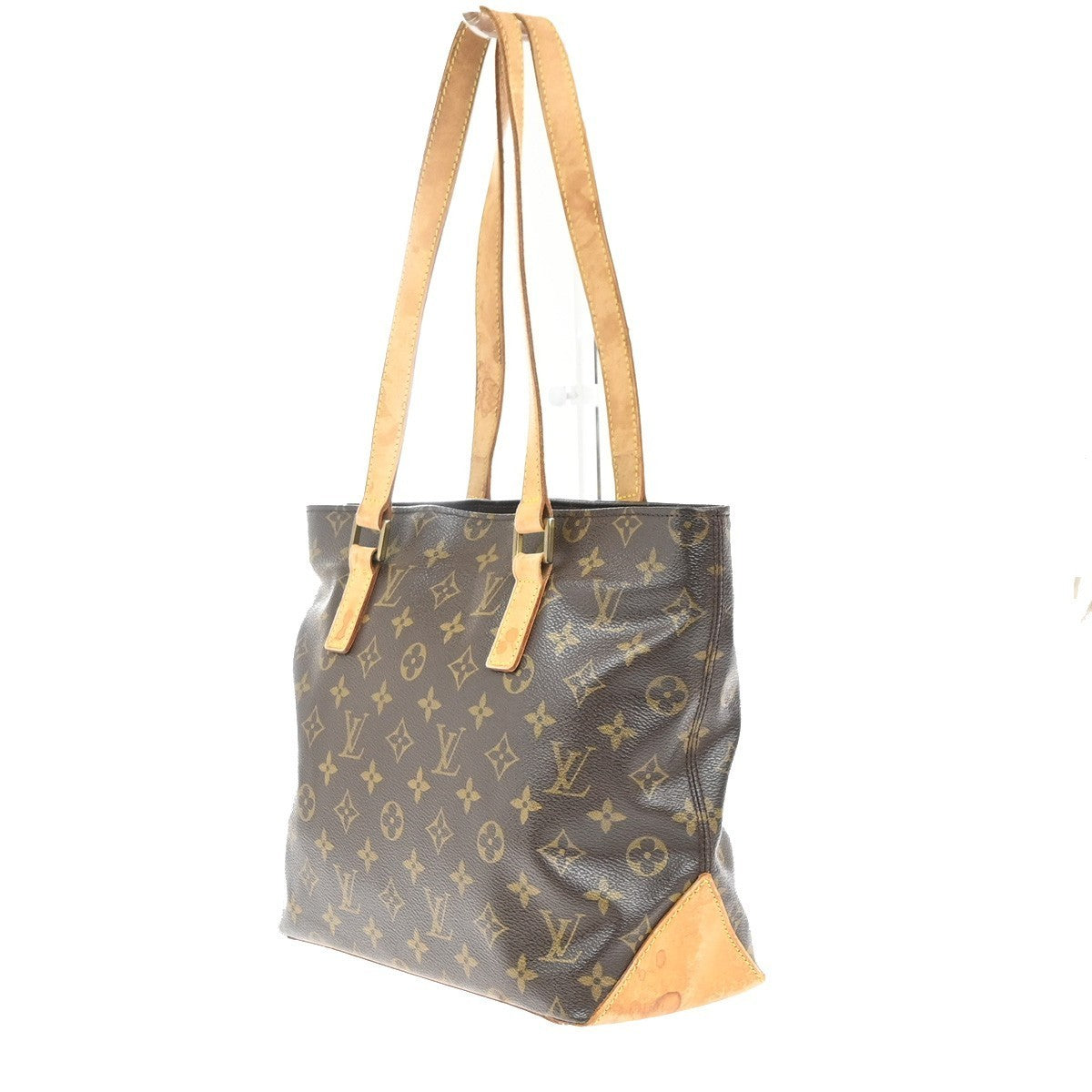 LOUIS VUITTON Cabas Piano Shoulder Bag Monogram Leather Brown M51148 35MA229