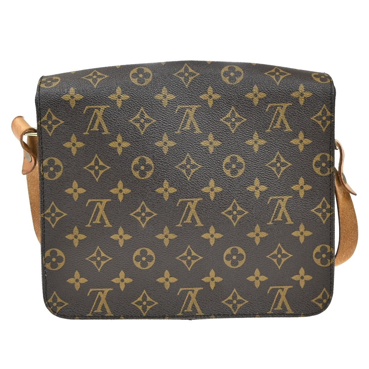 LOUIS VUITTON Cartouchiere GM Shoulder Bag Monogram Leather Brown M51252 80KB479