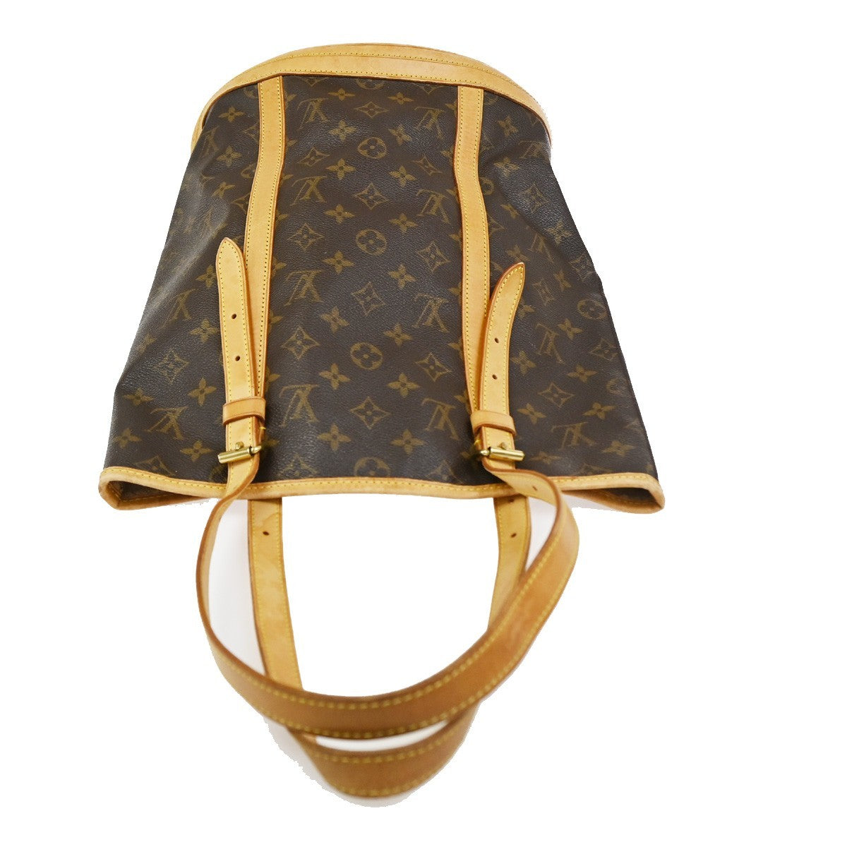 LOUIS VUITTON BUCKET GM Shoulder Tote Bag Monogram Leather Brown M42236 30CA848