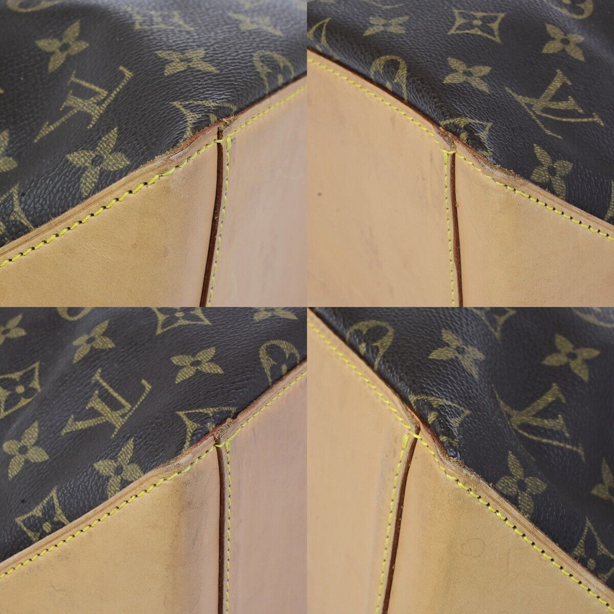 LOUIS VUITTON Cabas Piano Shoulder Bag Monogram Leather Brown M51148 73ED378