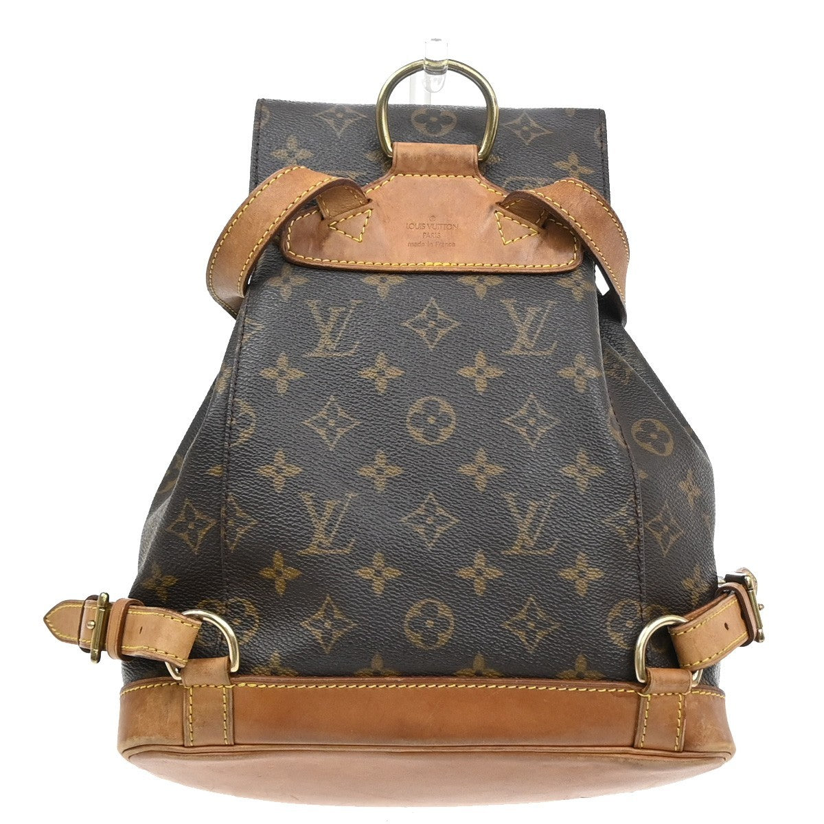 LOUIS VUITTON Montsouris MM Backpack Bag Monogram Leather Brown M51136 18SA126