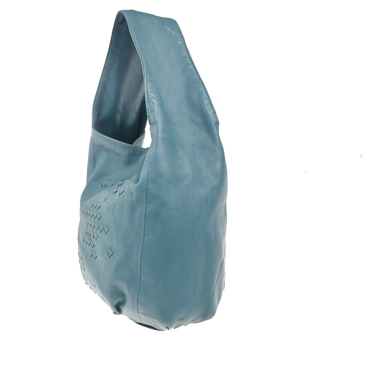 BOTTEGA VENETA Logo Intrecciato Shoulder Hand Bag  Leather Green Italy 12RL726