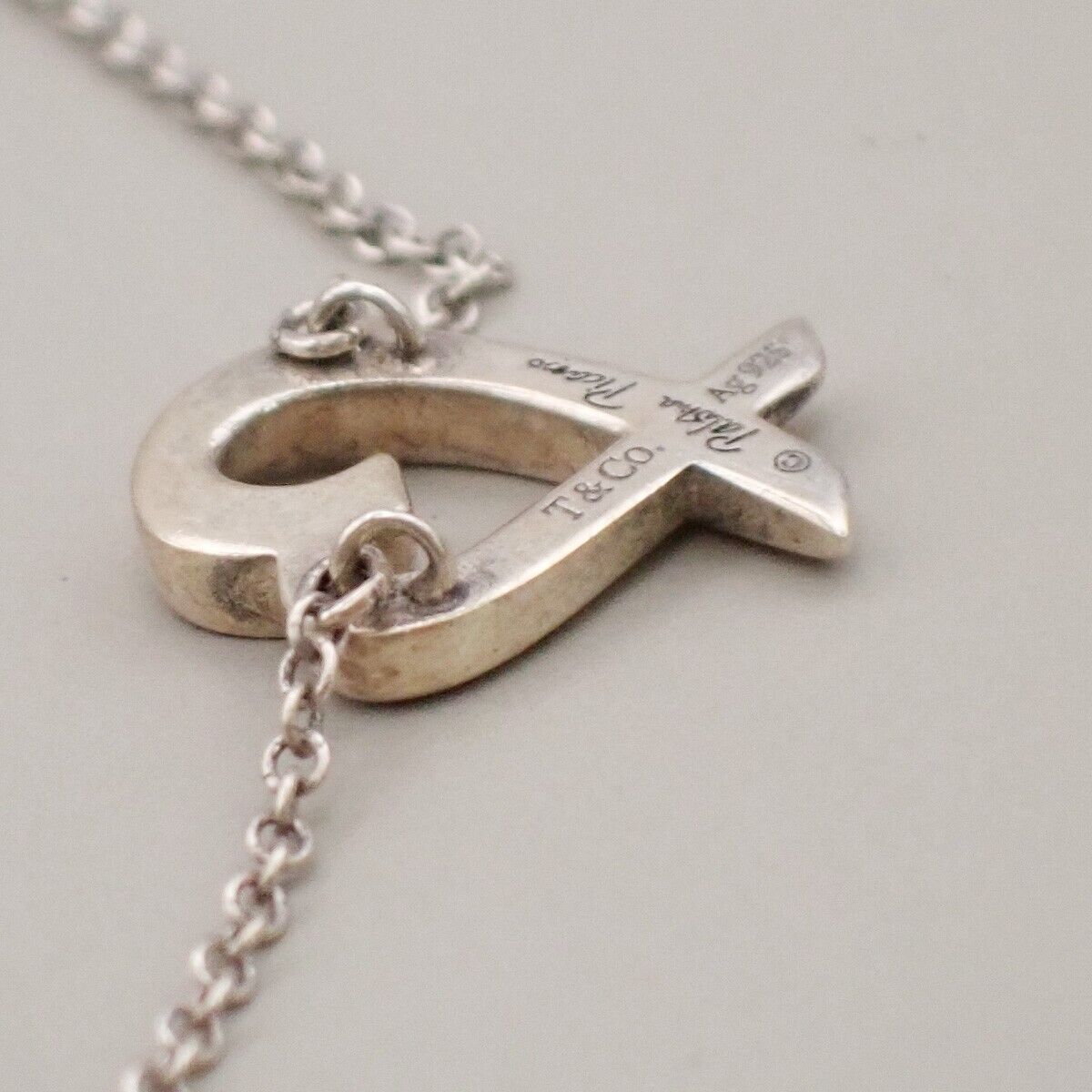 TIFFANY & CO. Loving Heart Chain Necklace Paloma Picass Silver Ag 925 01YF223