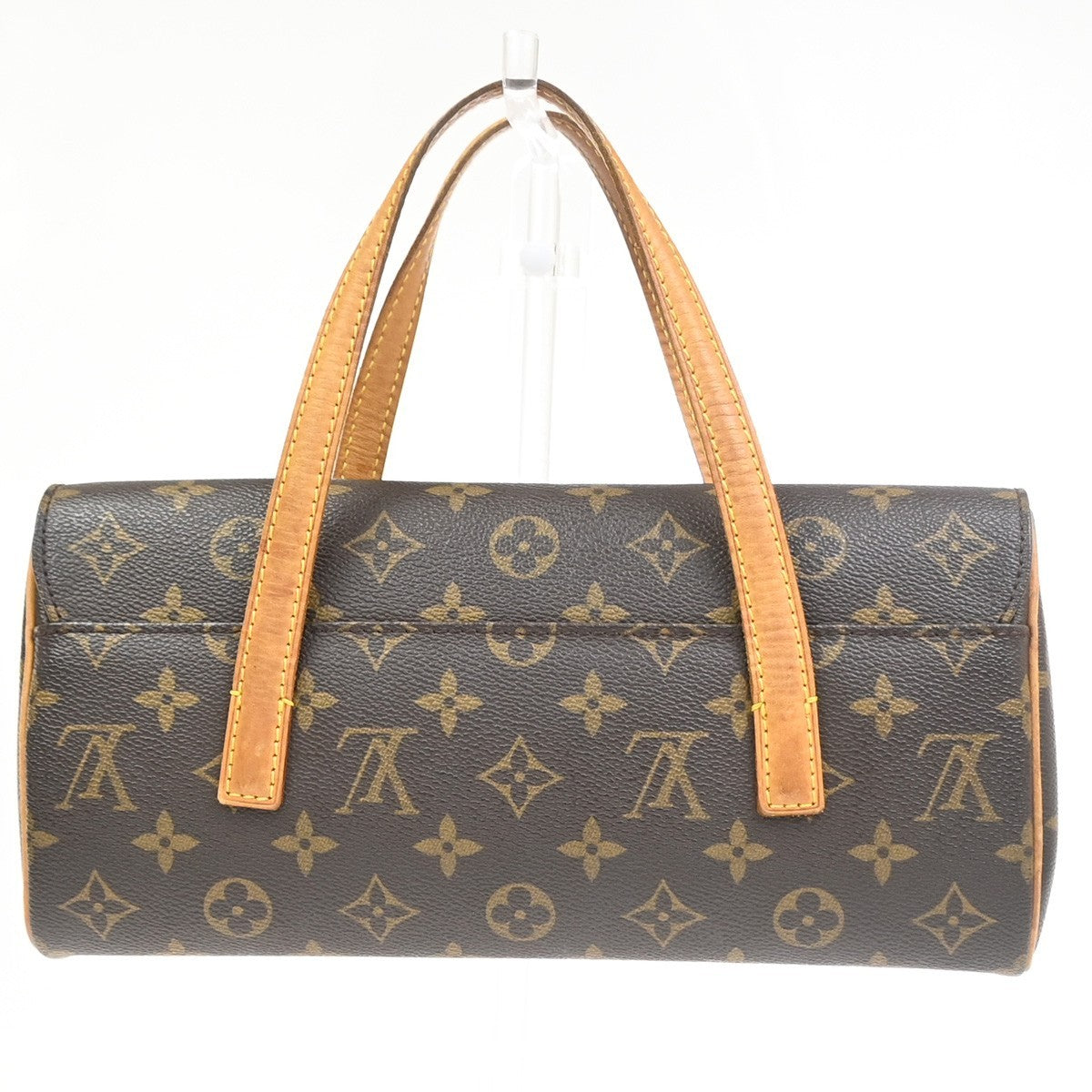 LOUIS VUITTON Sonatine Hand Bag Monogram Leather Brown France M51902 93YH937