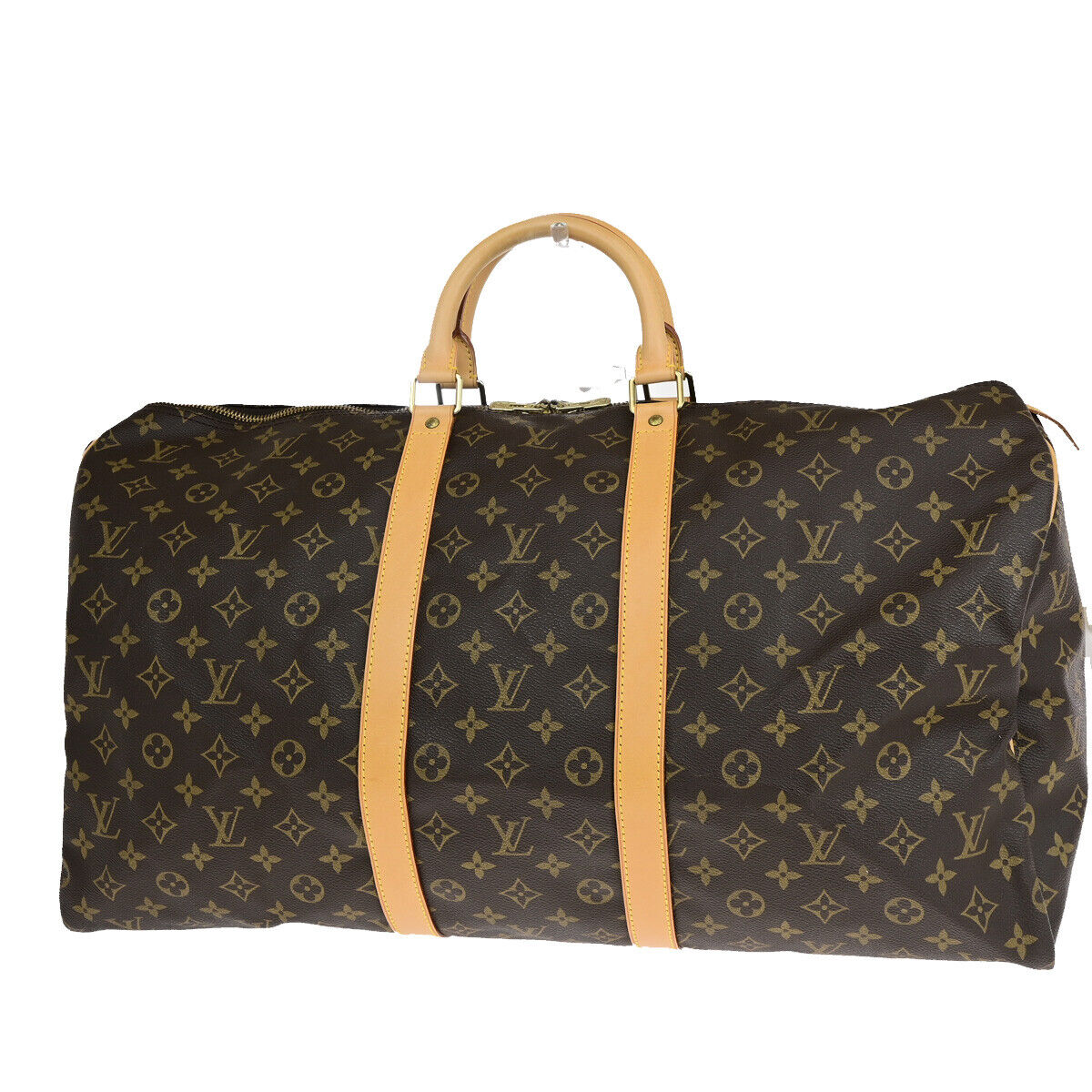 LOUIS VUITTON Keepall 55 Travel Hand Bag Monogram Leather Brown M41424 26YF058