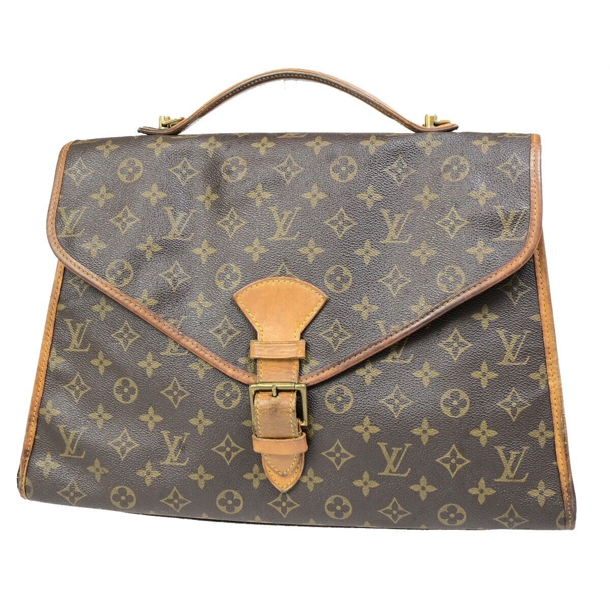 LOUIS VUITTON Beverly Hand Bag Briefcase Monogram Leather Brown M51121 69EB596