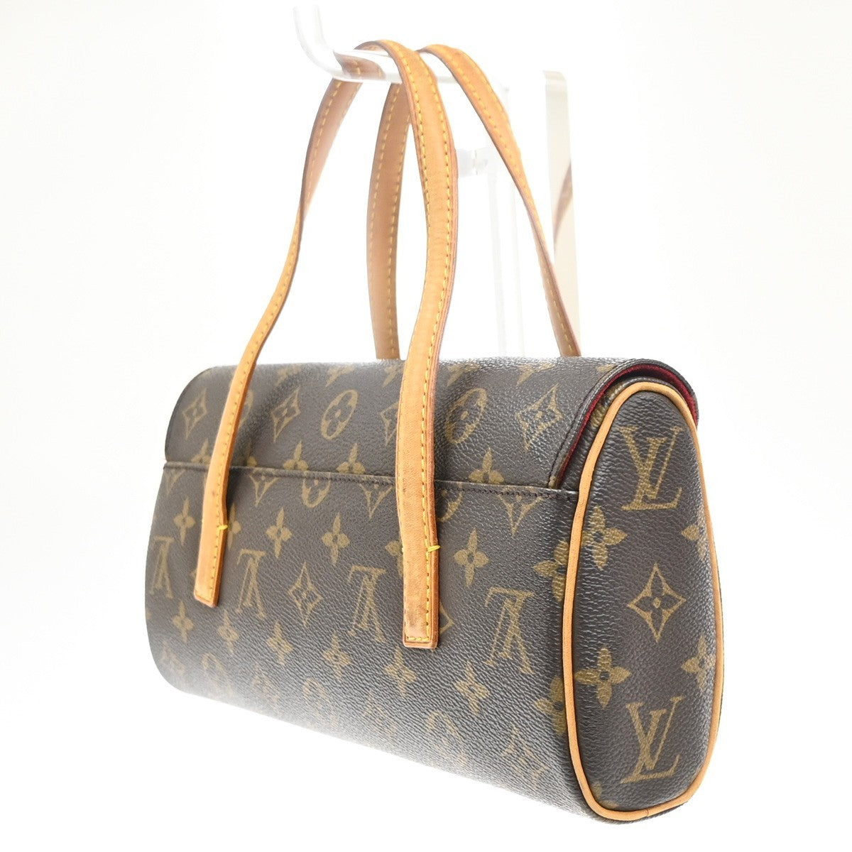 LOUIS VUITTON Sonatine Hand Bag Monogram Leather Brown France M51902 11MA528