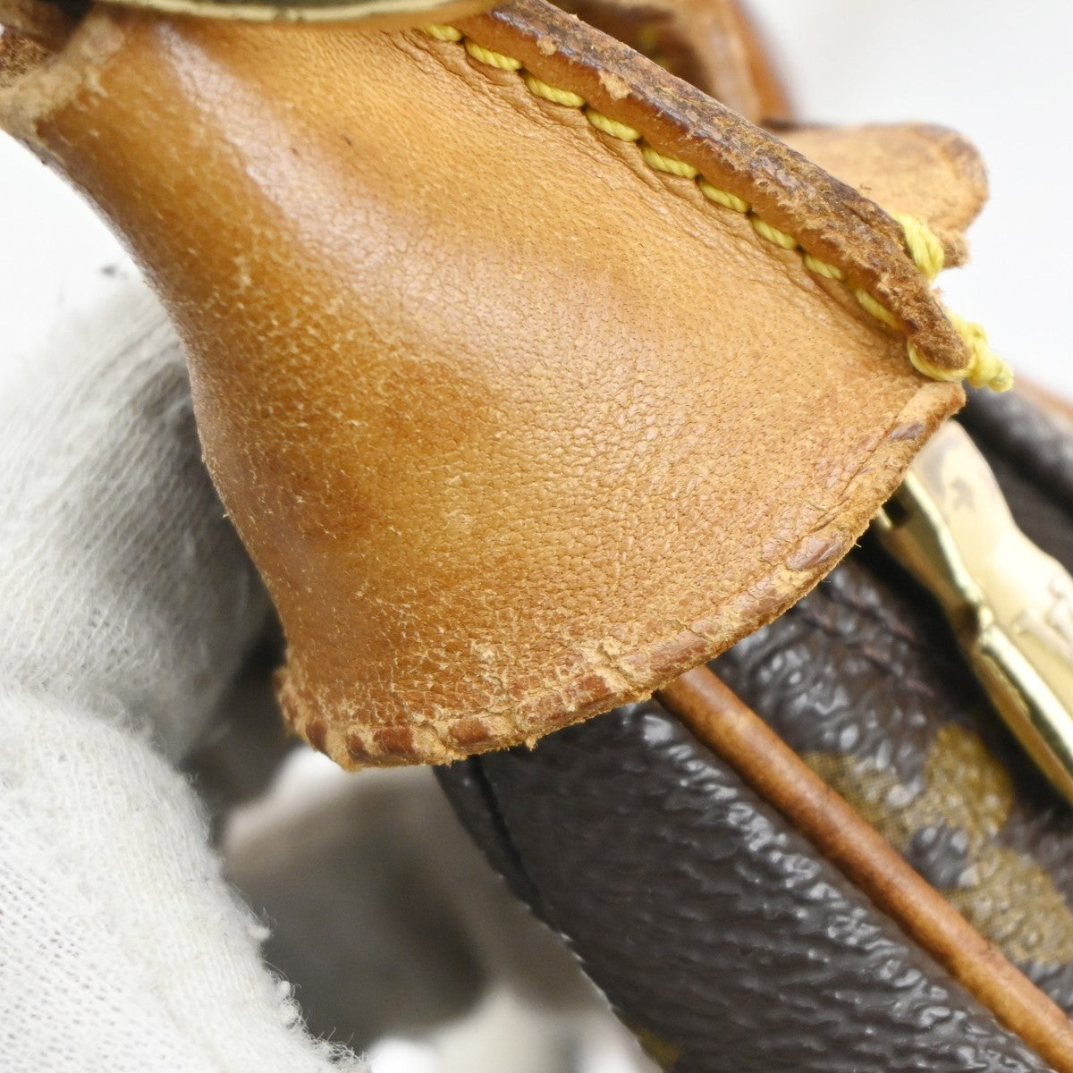 LOUIS VUITTON Boulogne 35 Shoulder Bag Monogram Leather Brown M51260 39KC444