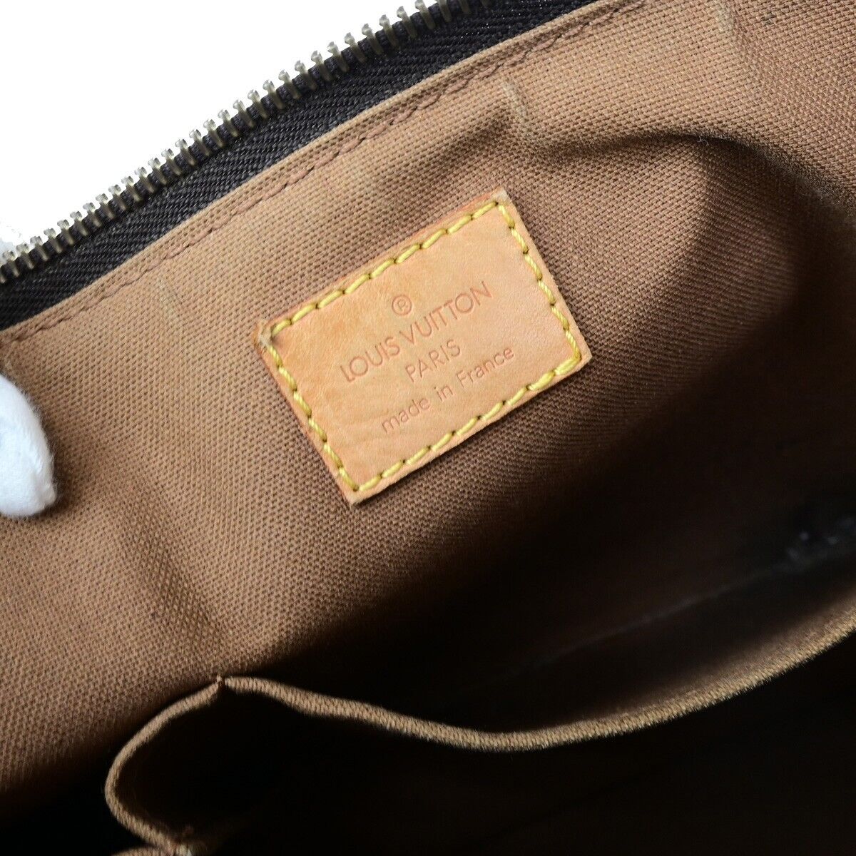LOUIS VUITTON Tolum GM Shoulder Bag Monogram Leather Brown GHW M40075 37EC917