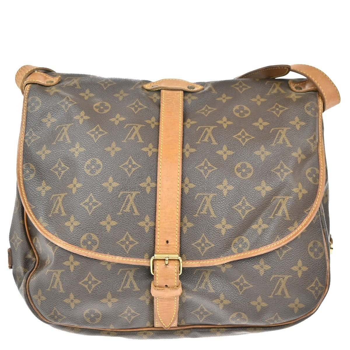 LOUIS VUITTON Saumur 35 Shoulder Bag Monogram Leather BN France M42254 82EG371