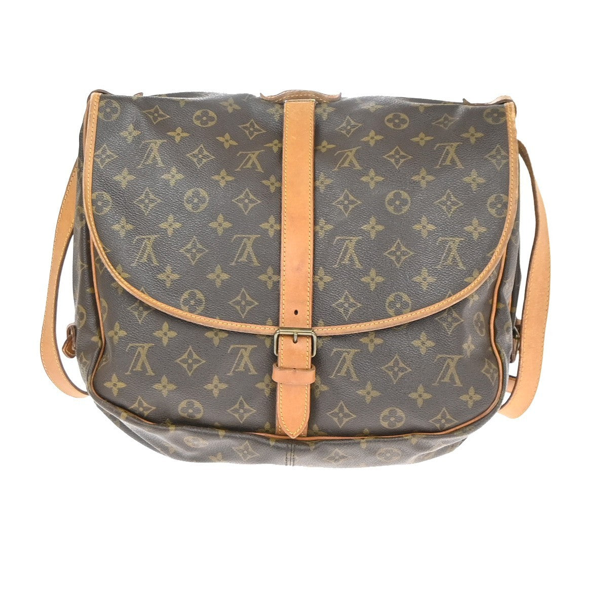 LOUIS VUITTON Saumur 35 Shoulder Bag Monogram Leather BN France M42254 89YH923