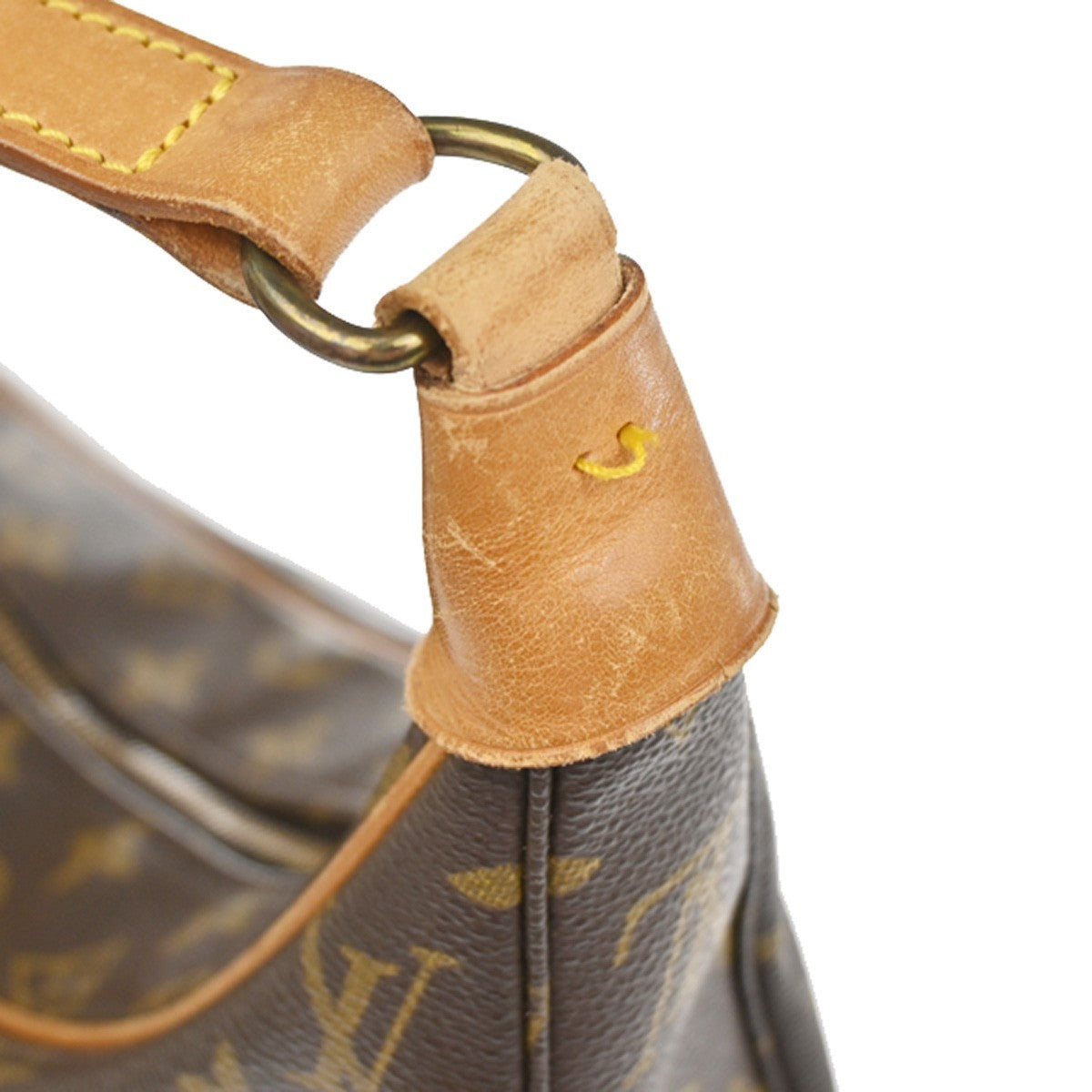LOUIS VUITTON Boulogne 35 Shoulder Bag Monogram Leather Brown M51260 88YJ095