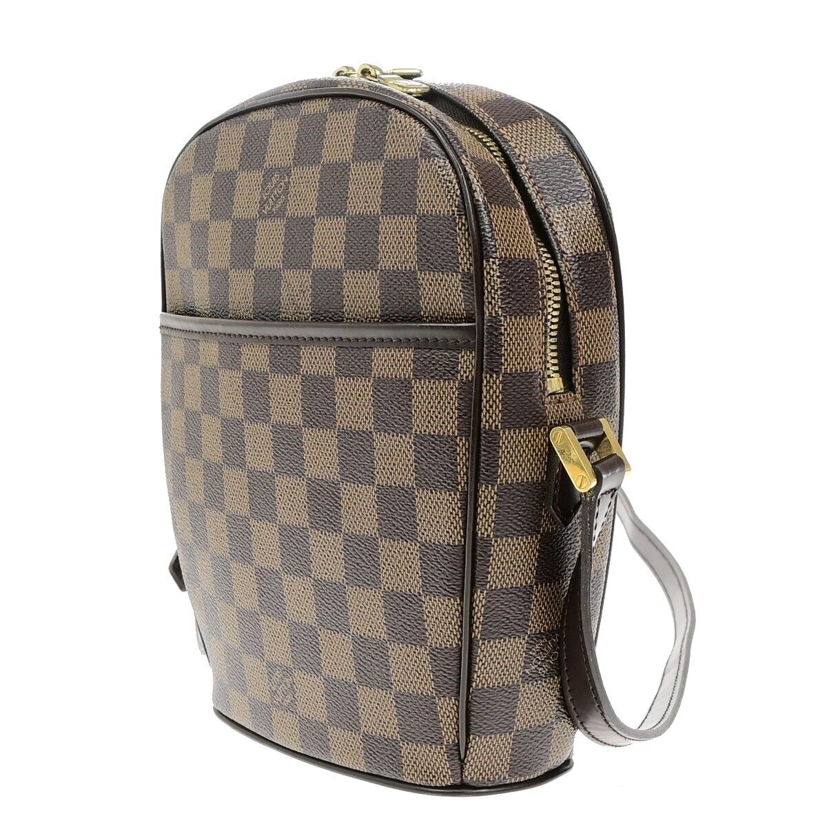 LOUIS VUITTON Ipanema PM Shoulder Bag Damier Ebene Leather Brown N51294 21EE034