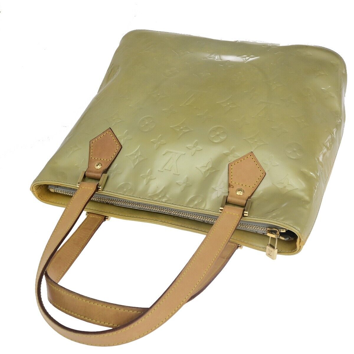 LOUIS VUITTON Houston Shoulder Bag Monogram Vernis Leather Yellow M91055 63HC025