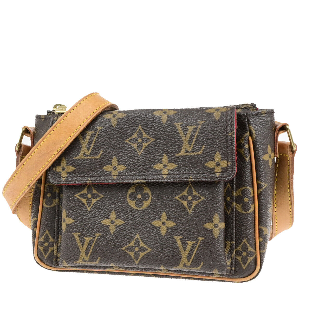 LOUIS VUITTON Viva Cite PM Shoulder Bag Monogram Leather Brown M51165 18SJ583