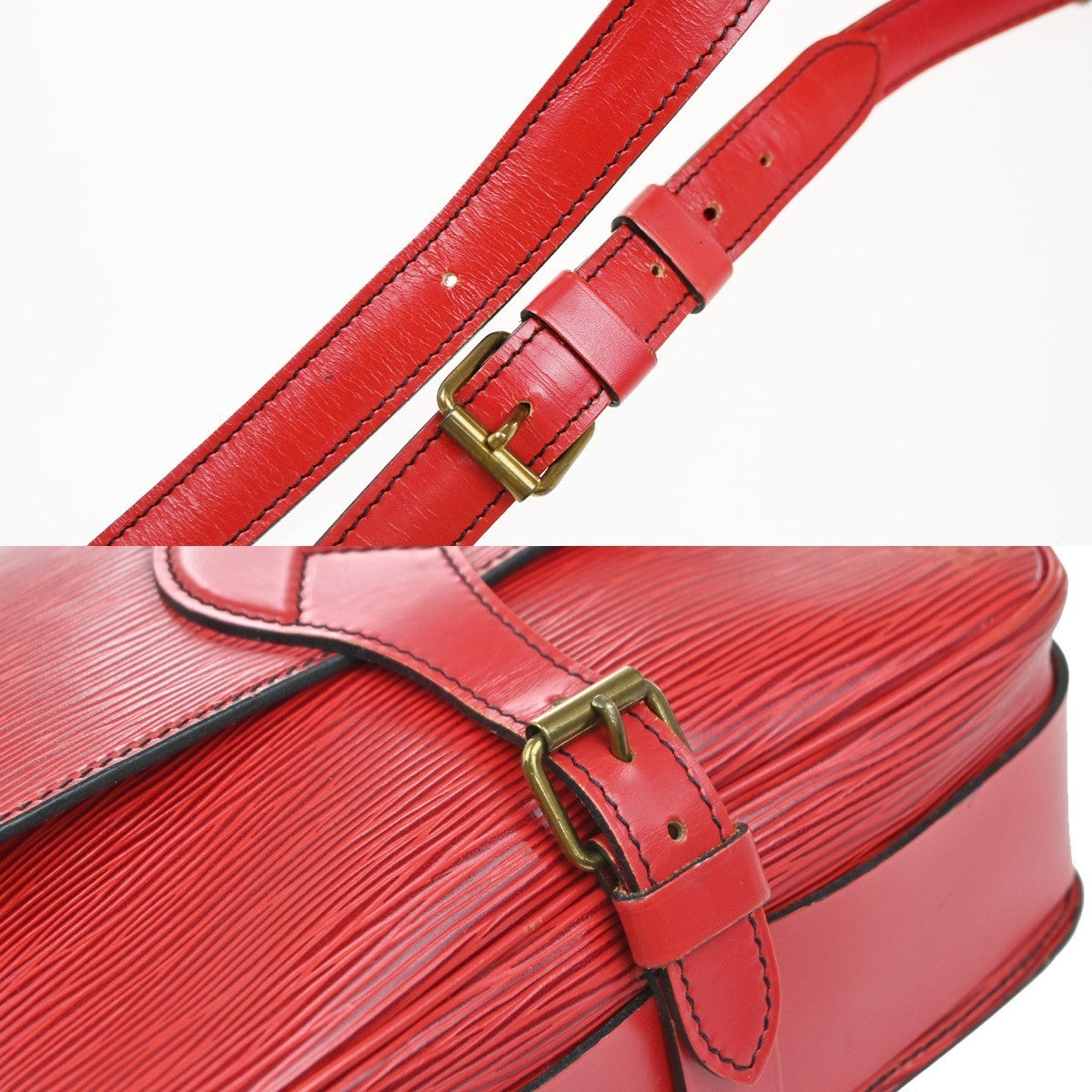 LOUIS VUITTON LV Cartouchiere MM Shoulder Bag Epi Leather Red M52247 83KP434