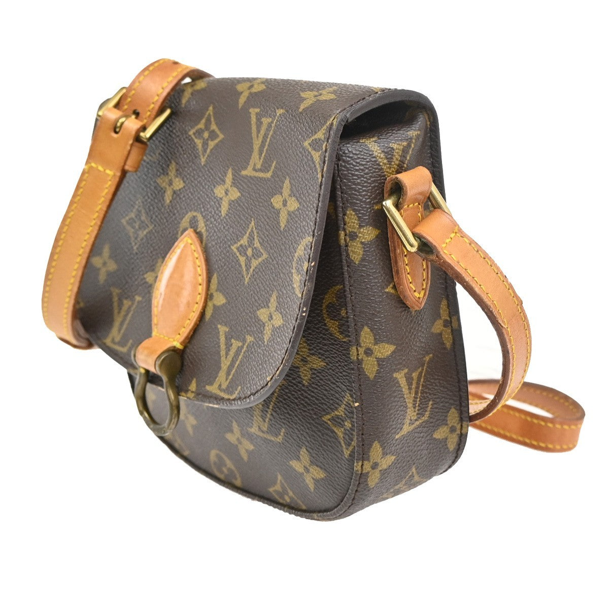 LOUIS VUITTON Mini Saint Cloud Shoulder Bag Monogram Leather BN M51244 88KC484