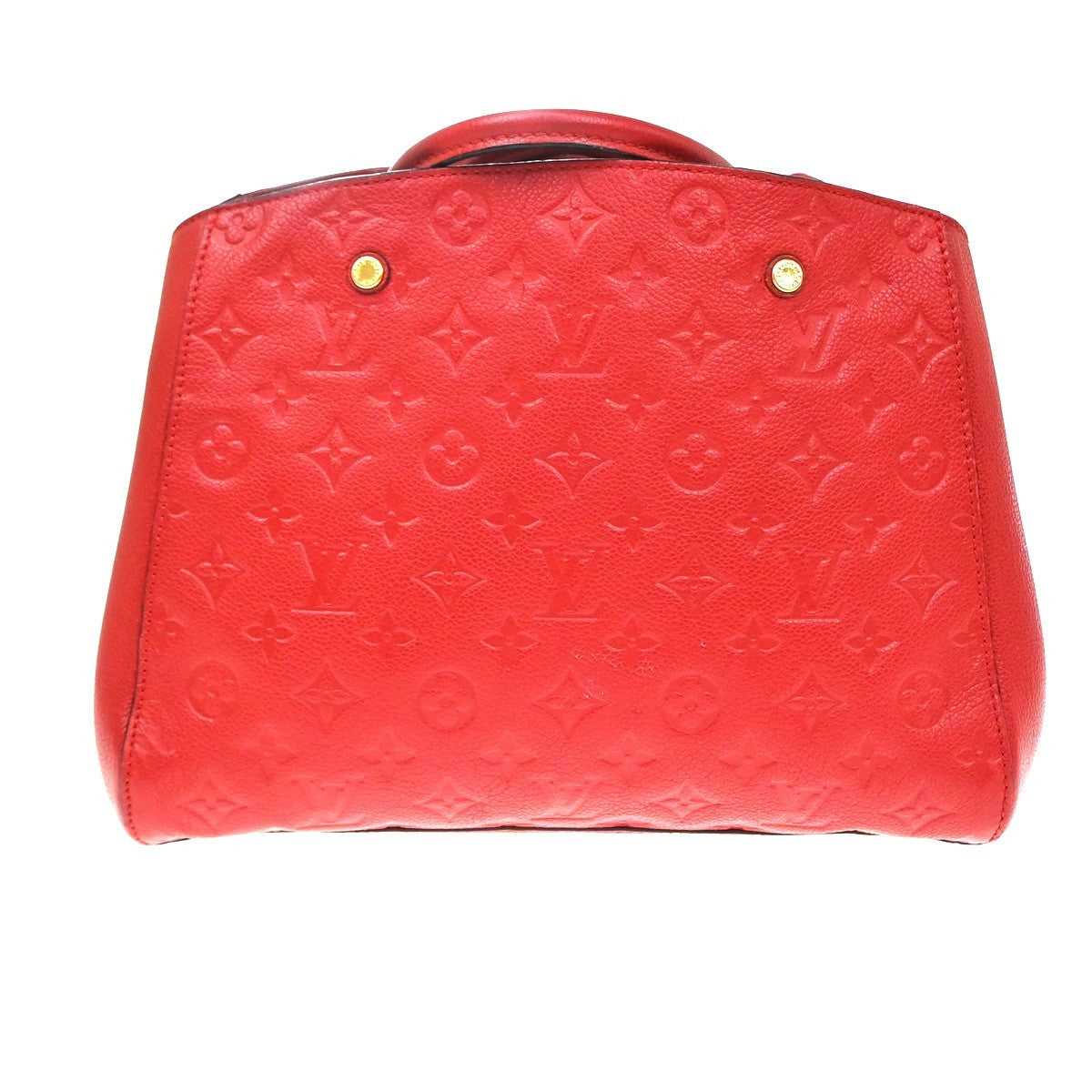 LOUIS VUITTON Montaigne MM Shoulder Bag Monogram Empreinte Red M41194 50TA684