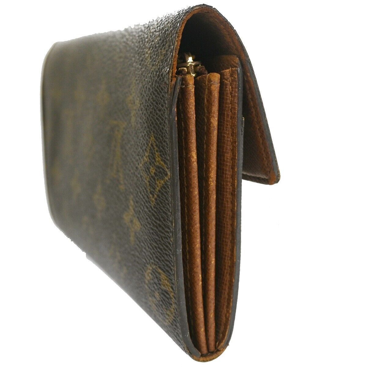 LOUIS VUITTON Porte Monnaie Credit Bifold Wallet Monogram Leather M61725 01YB847